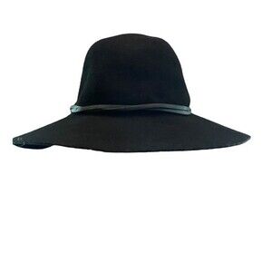 Anthropologie Wool Black Rancher Hat O/S